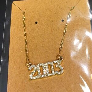 NWT BP. “2003” Gold Chain Necklace 19 Inch With Lobster Clasp